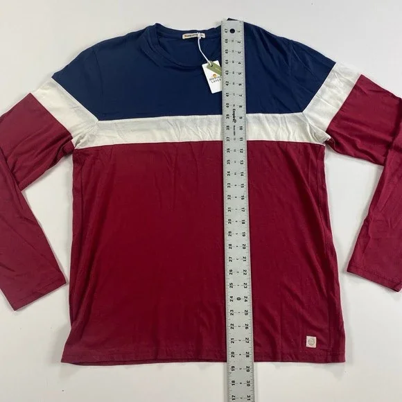 Marine Layer Men's Jacob Pieced Long Sleeve Crew Neck Shirt Size M/L Med Large - Picture 6 of 10